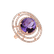 Diamond rings with Amethyst Purple Planet4