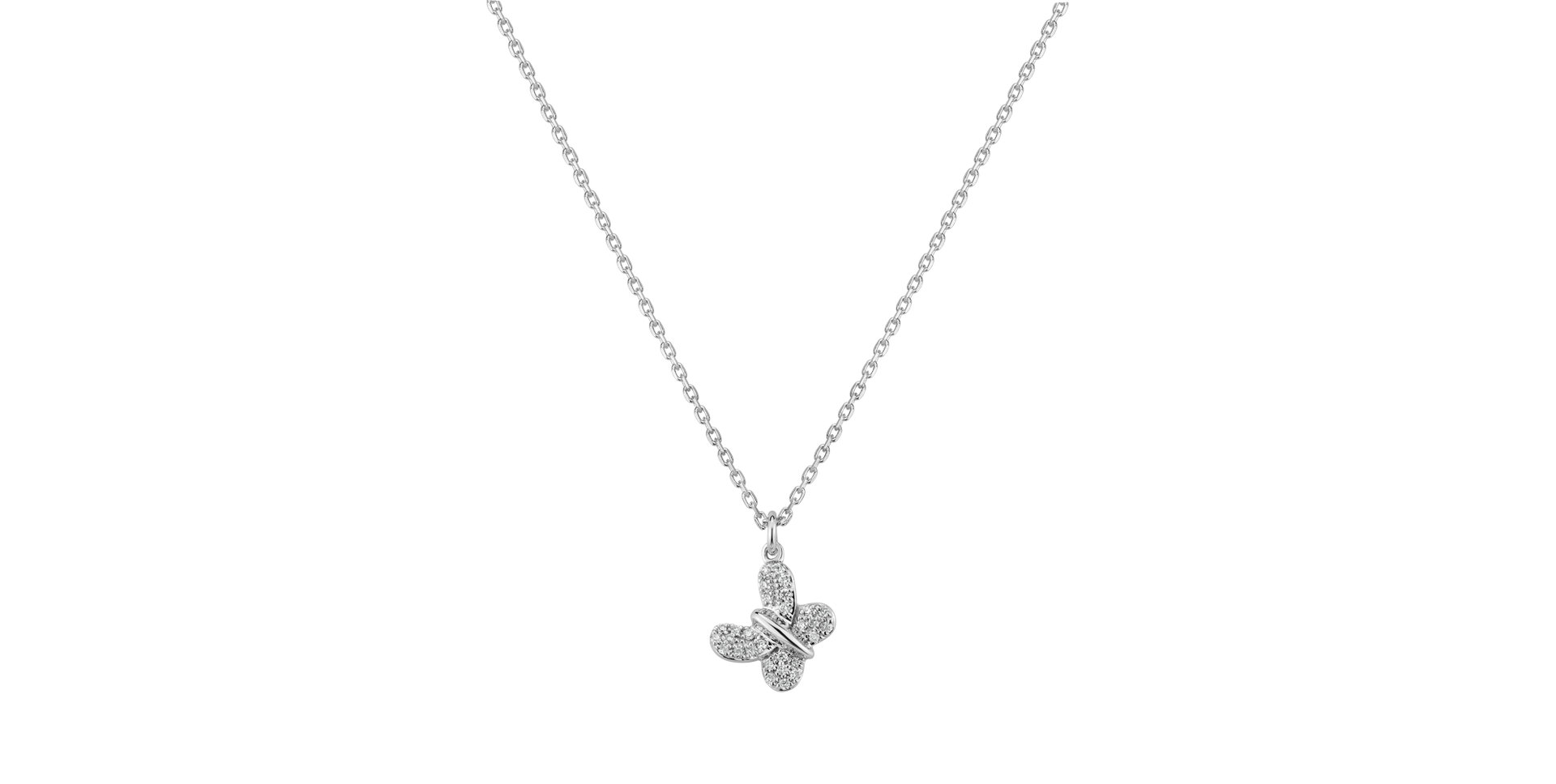Diamond necklace Fairy Butterfly