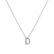 Diamond necklace Glittering Letter D4