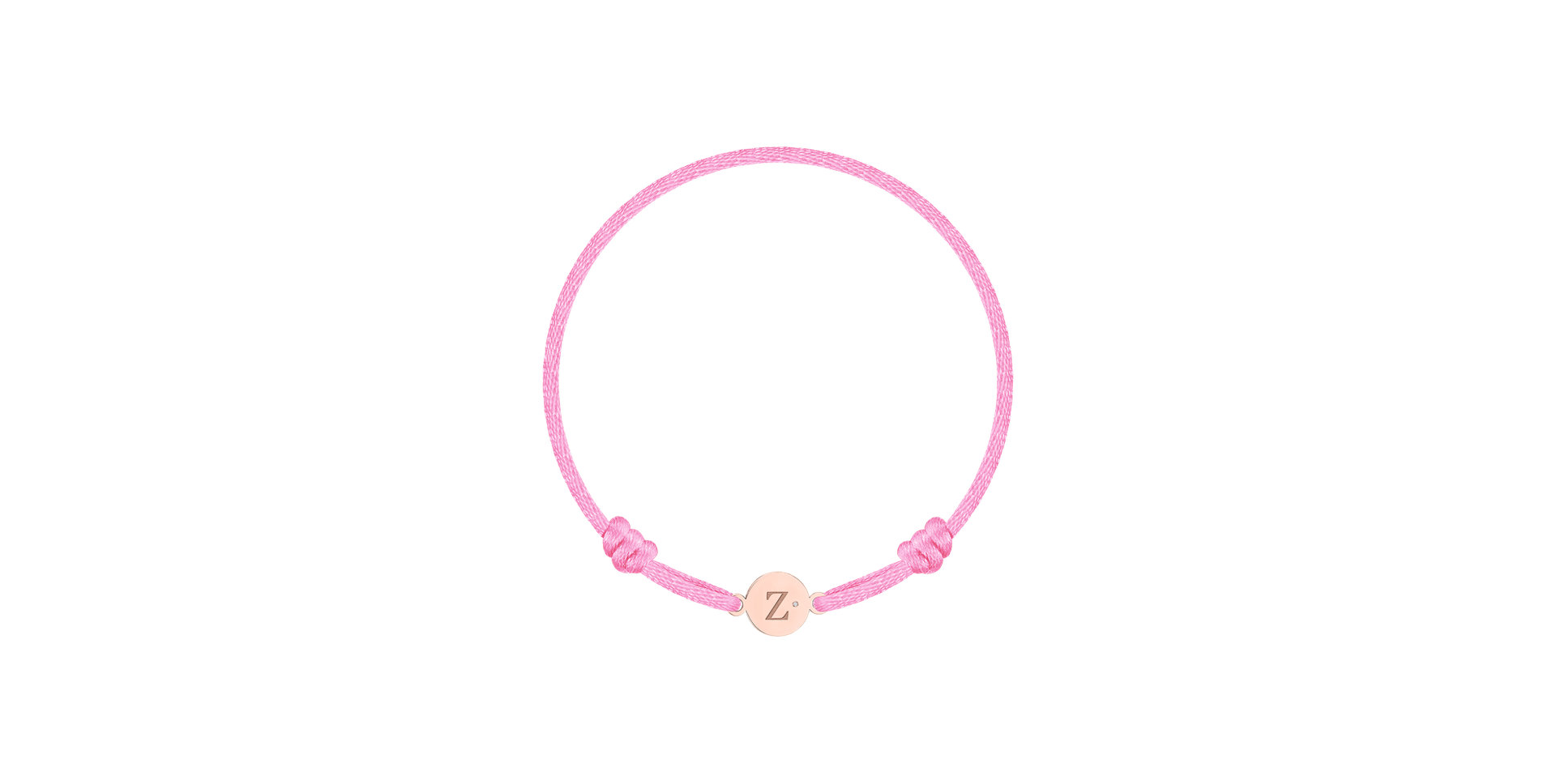 Children's diamond bracelet Circle Letter Z
