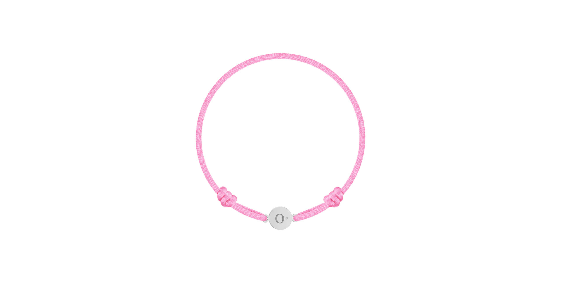 Children's diamond bracelet Circle Letter O