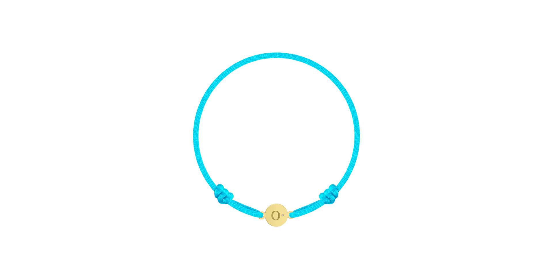 Children's diamond bracelet Circle Letter O
