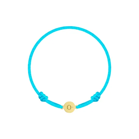 Children's diamond bracelet Circle Letter O