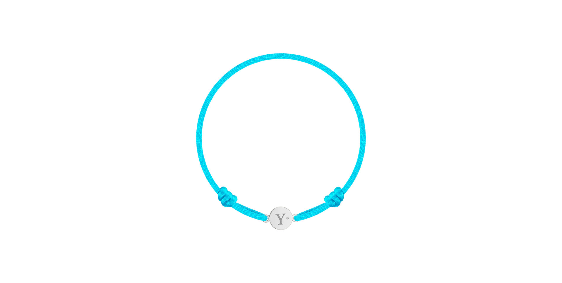 Children's diamond bracelet Circle Letter Y