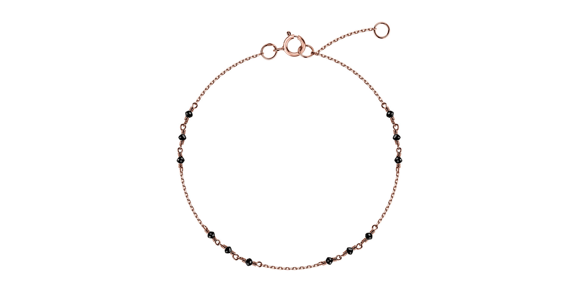 Bracelet with black diamonds Deep Melody