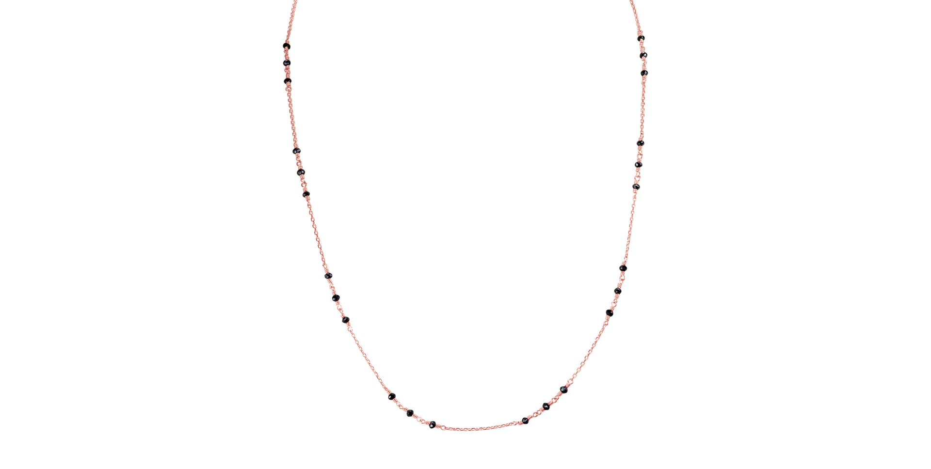 Necklace with black diamonds Deep Melody