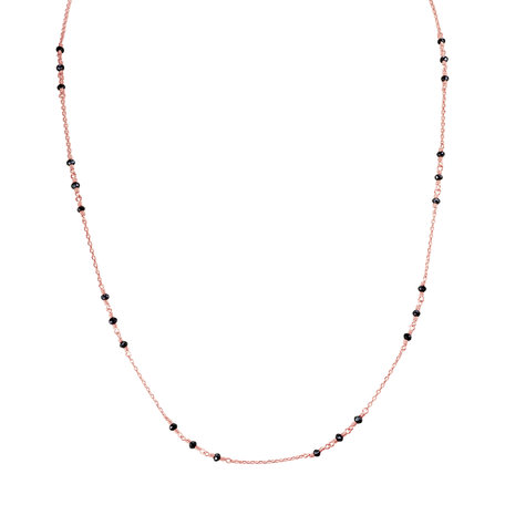 Necklace with black diamonds Deep Melody