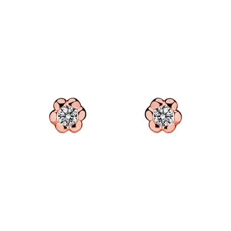 Diamond earrings Blooming Love