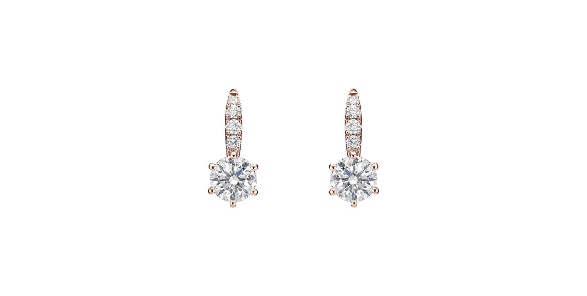Diamond earrings Sparkless