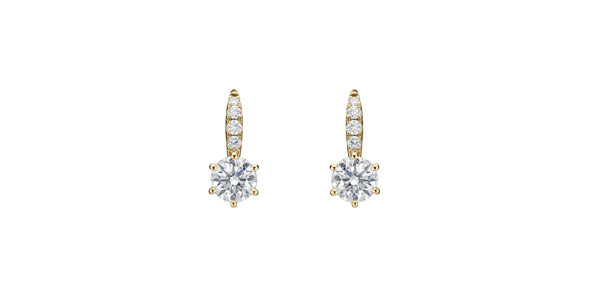 Diamond earrings Sparkless