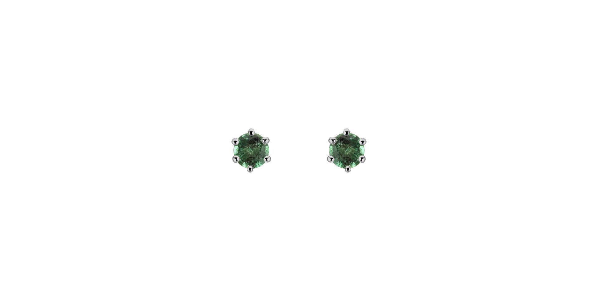 Earrings with Emerald Vesper Romance