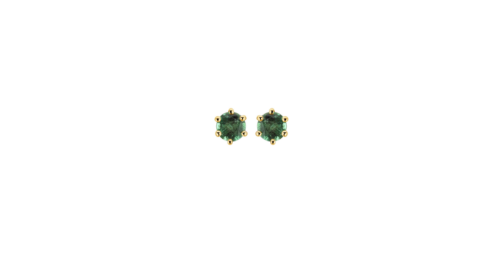 Earrings with Emerald Vesper Romance