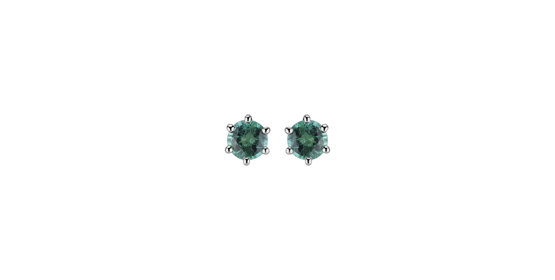 Earrings with Emerald Vesper Romance