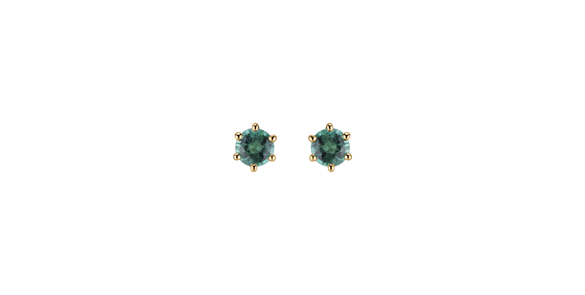 Earrings with Emerald Vesper Romance