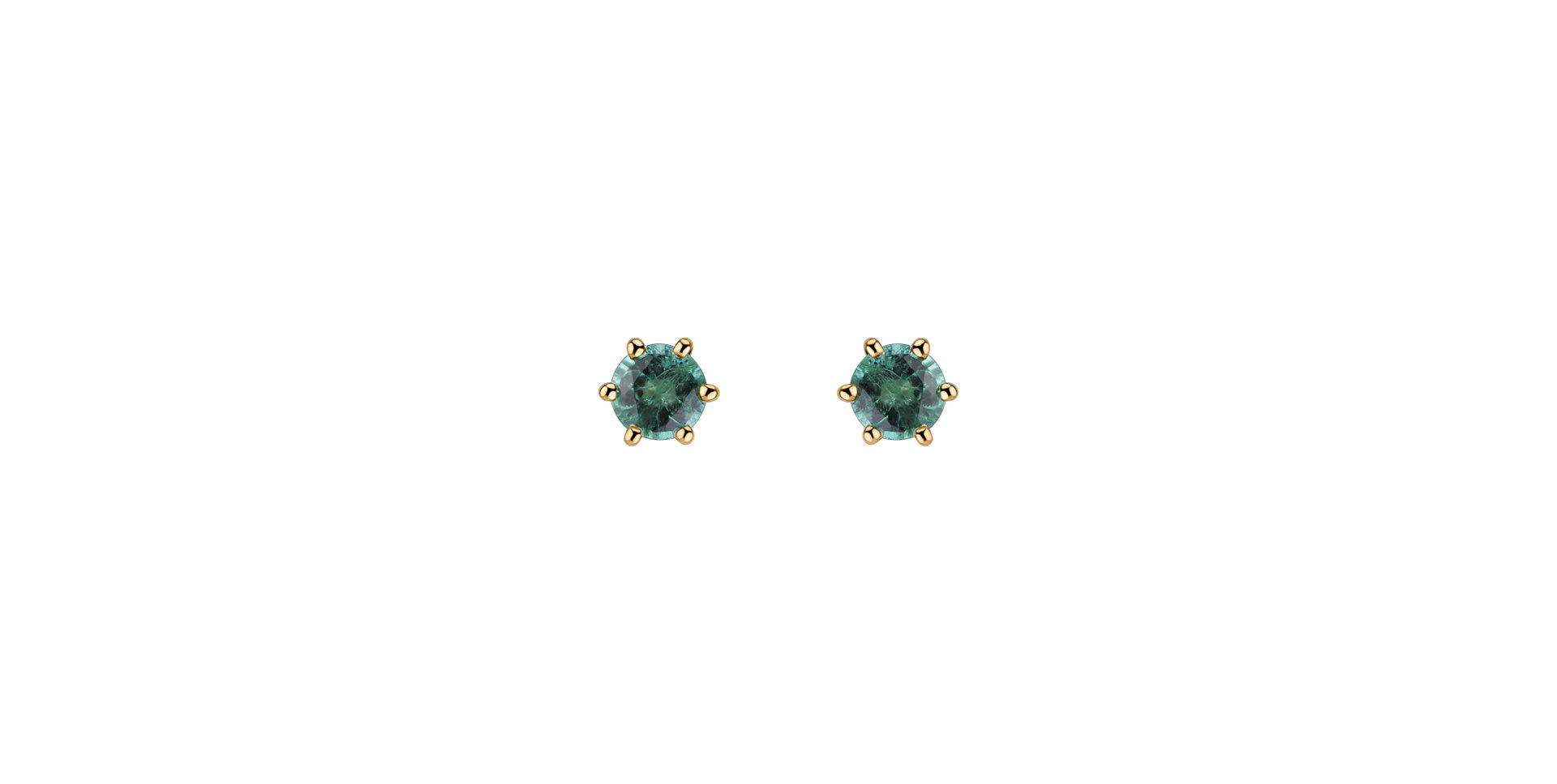 Earrings with Emerald Vesper Romance
