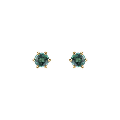 Earrings with Emerald Vesper Romance