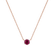 Necklace with Ruby Essential Drop4