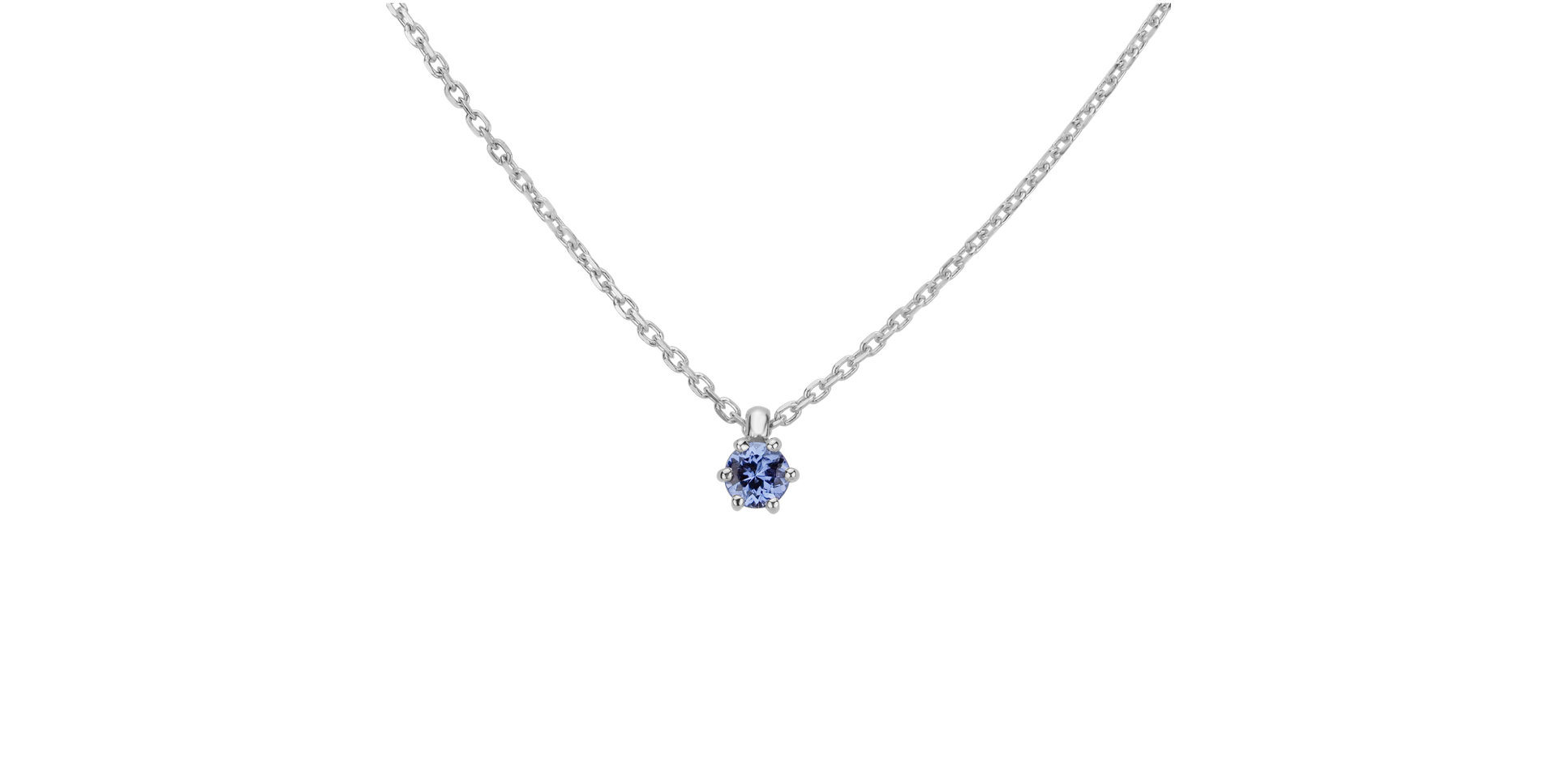 Necklace with Tanzanite Eternal Drop