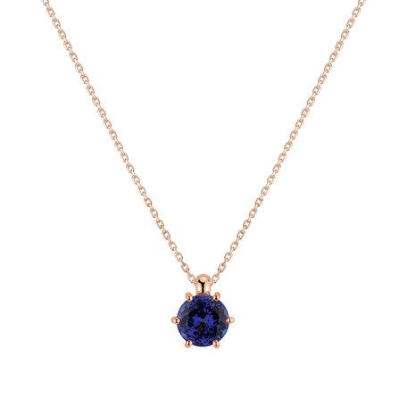 Necklace with Tanzanite Eternal Drop