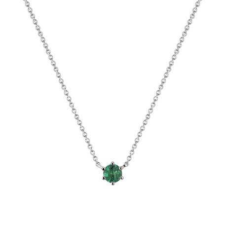 Necklace with Emerald Essential Drop