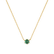 Necklace with Emerald Essential Drop4