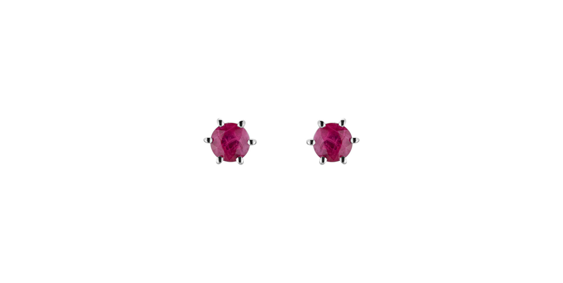 Earrings with Ruby Vesper Romance