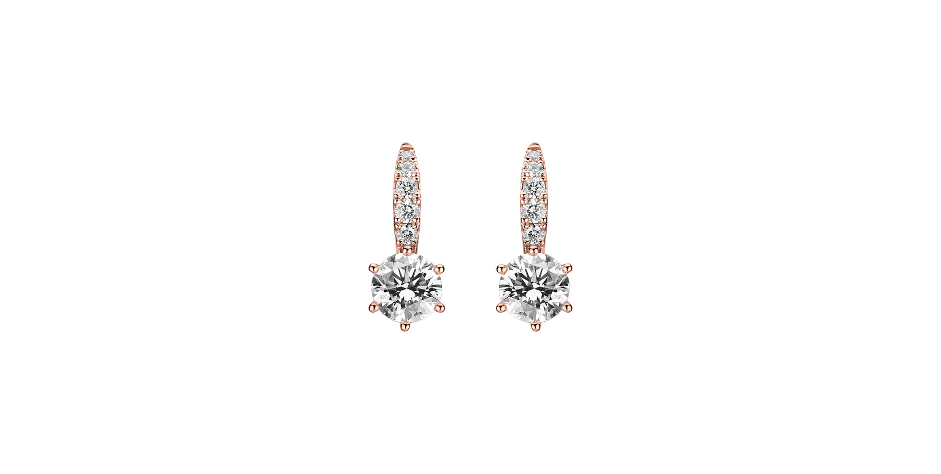 Diamond earrings Sparkless