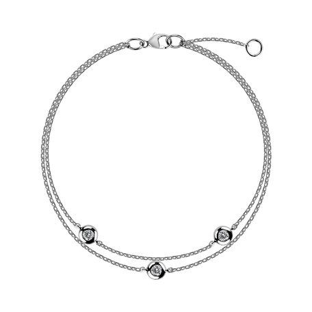 Bracelet with diamonds Triple Dots