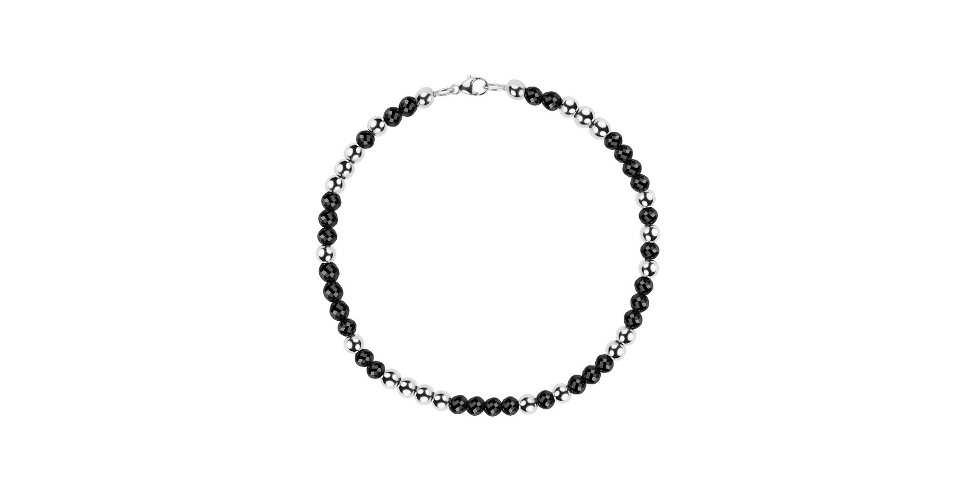 Bracelet with black diamonds Marbles Mood