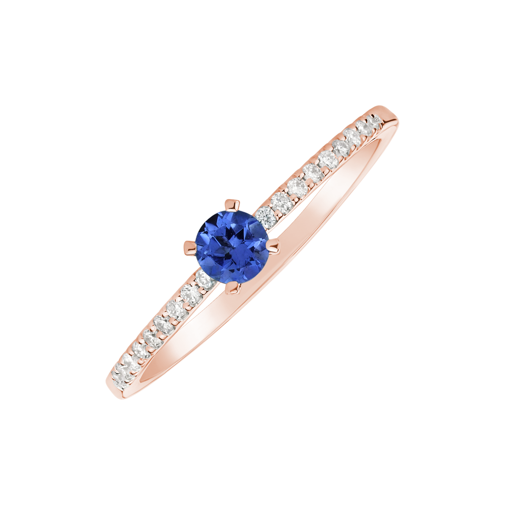 Diamond ring with Tanzanite Gem Simplicity | ALO