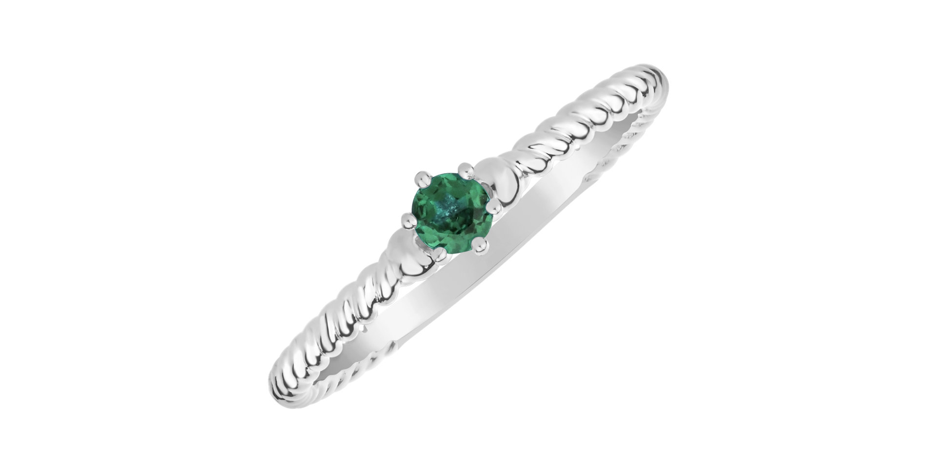Ring with Emerald Fancy Dream