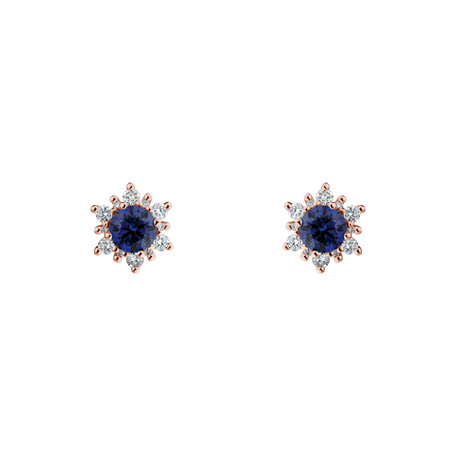 Diamond earrings with Tanzanite Fancy Fairytale