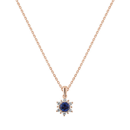 Diamond pendant with Tanzanite Snow Star