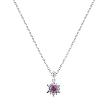 Diamond pendant with Spinel Fancy Fairytale