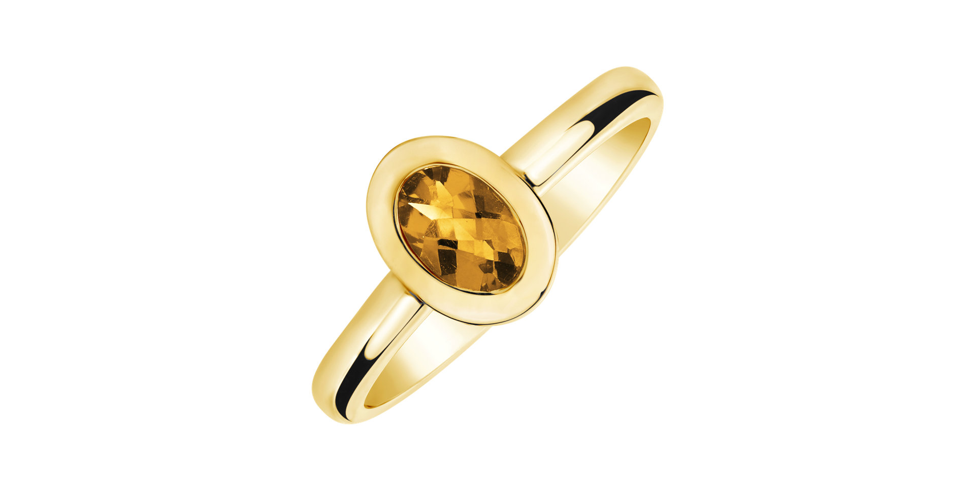 Ring with Citrine Space Bonbon