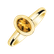 Ring with Citrine Space Bonbon4