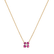 Diamond necklace with Ruby Divine Bloom5