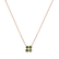 Diamond necklace with Peridot Divine Bloom4