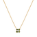 Diamond necklace with Peridot Divine Bloom4