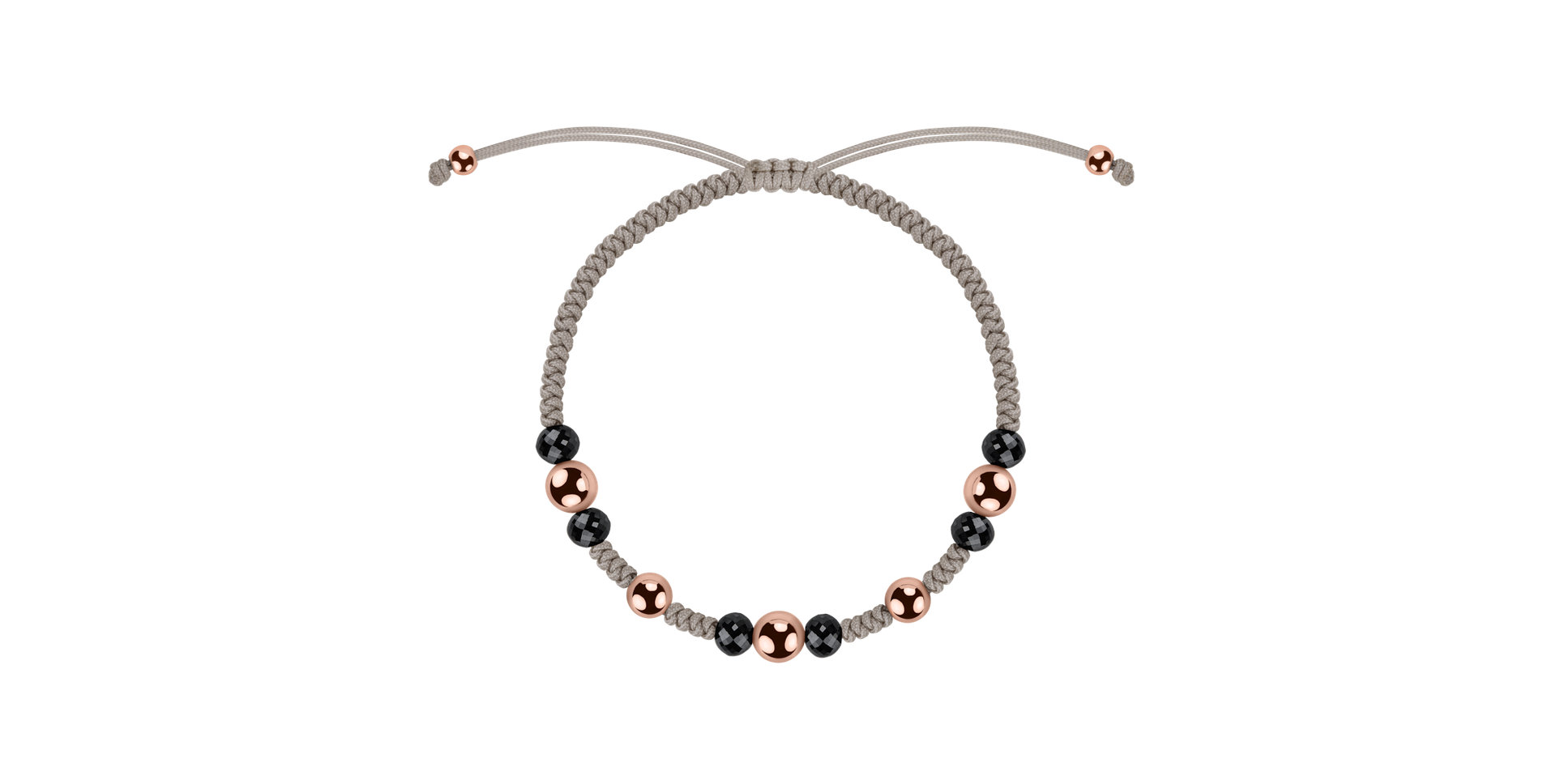 Bracelet with black diamonds Mirror Balls