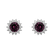 Diamond earrings with Rhodolite Stellar Hope5