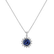Diamond pendant with Tanzanite Lilac Flower3