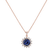 Diamond necklace with Tanzanite Magical Flora3