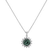 Diamond necklace with Turmalinem Magical Flora3