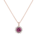 Diamond necklace with Turmalinem Magical Flora3