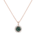 Diamond necklace with Turmalinem Magical Flora3