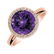 Diamond ring with Amethyst Brazil Bonbon4