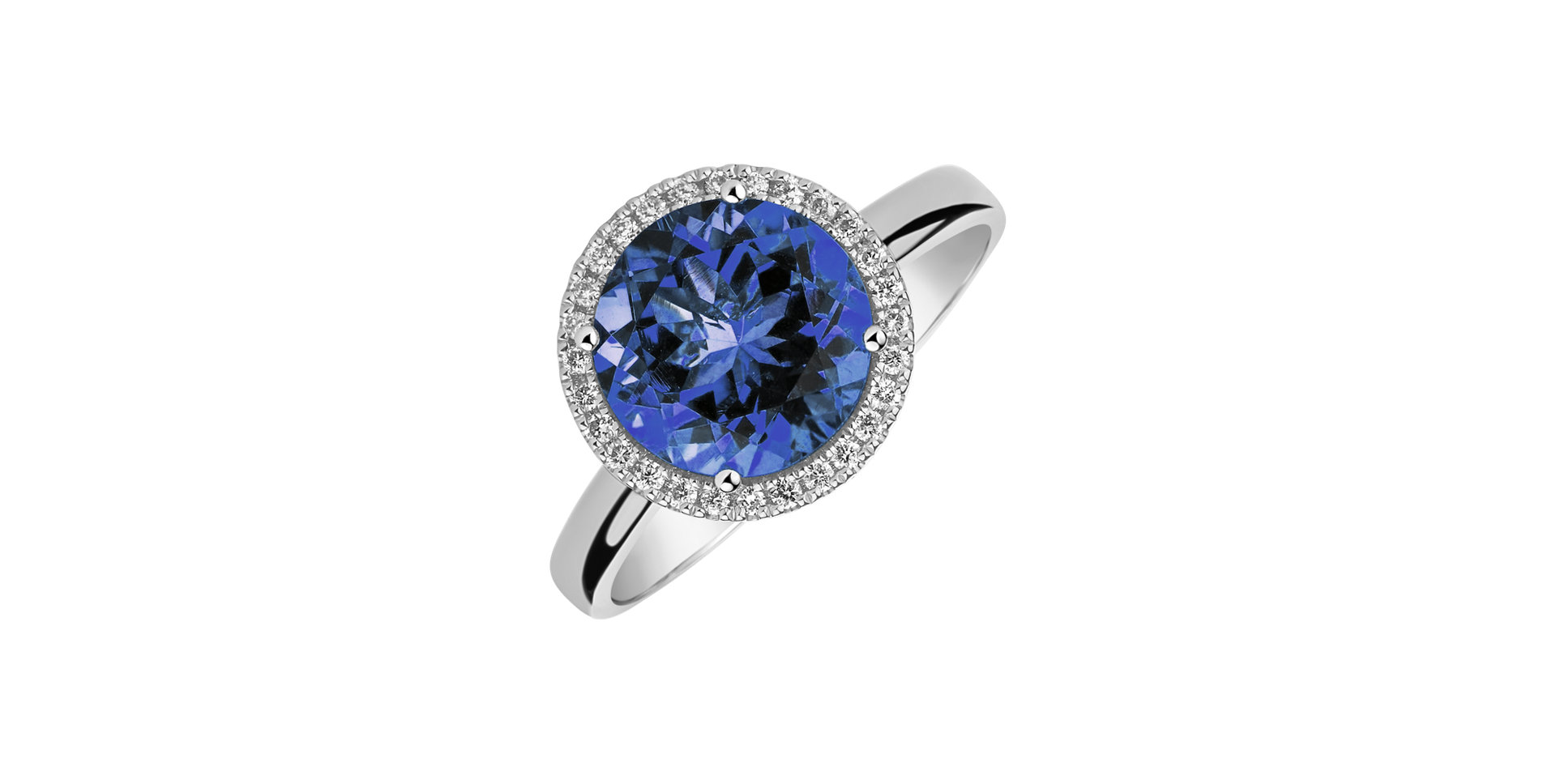 Diamond ring with Tanzanite Violette