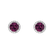 Diamond earrings with Rhodolite Eternal Sunshine5