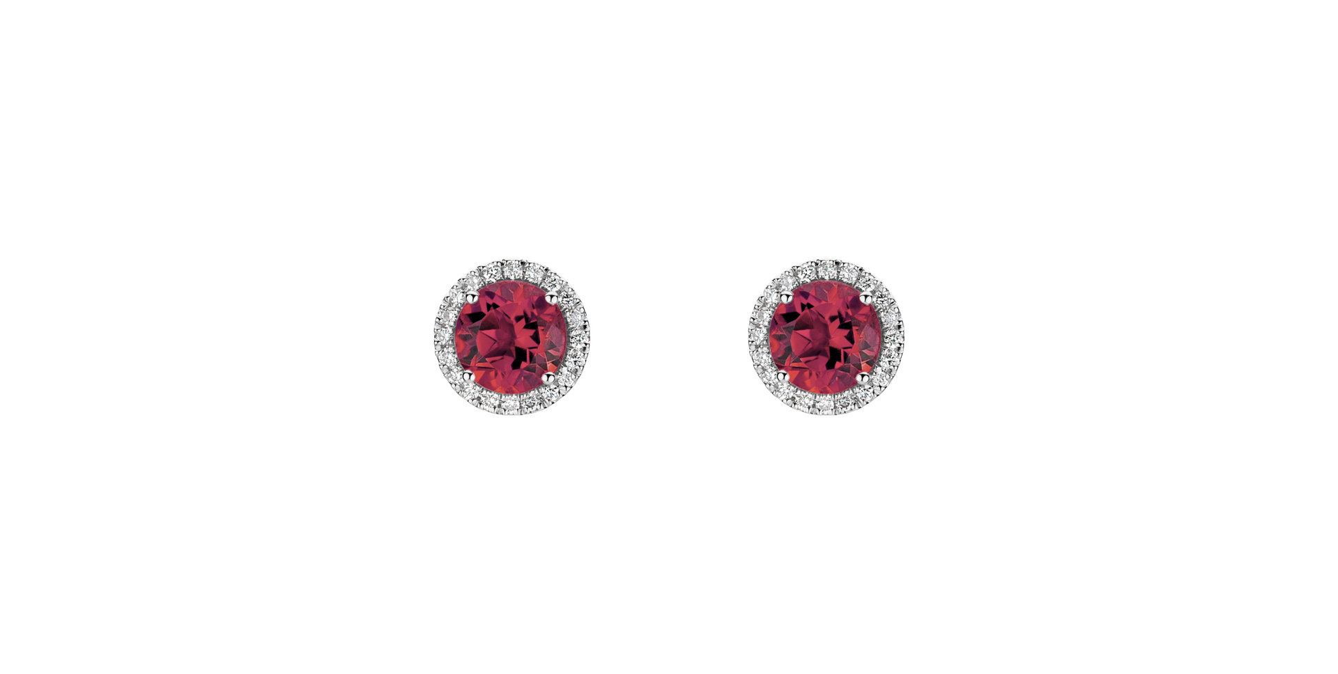 Diamond earrings with Tourmaline Eternal Sunshine
